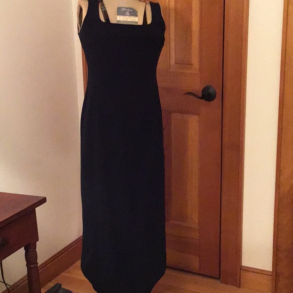 Evening dress with tuxedo jacket